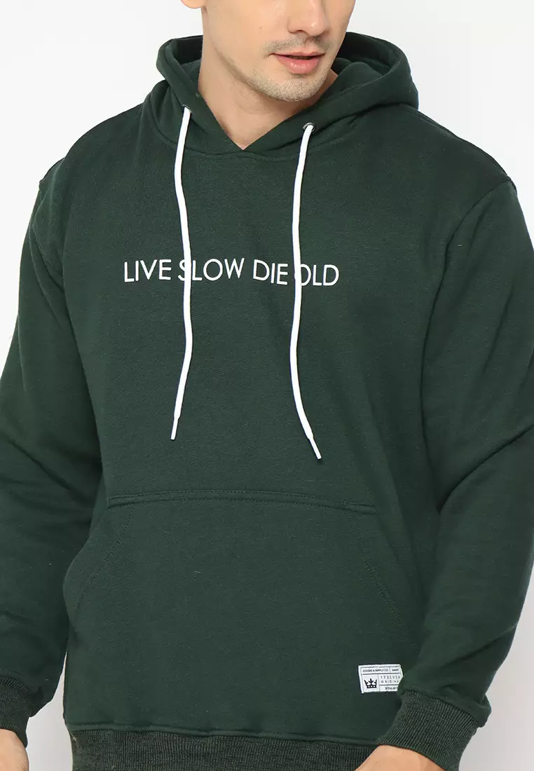 17SEVEN Hoodie Sablon 0303-LIVESLOW-GRN