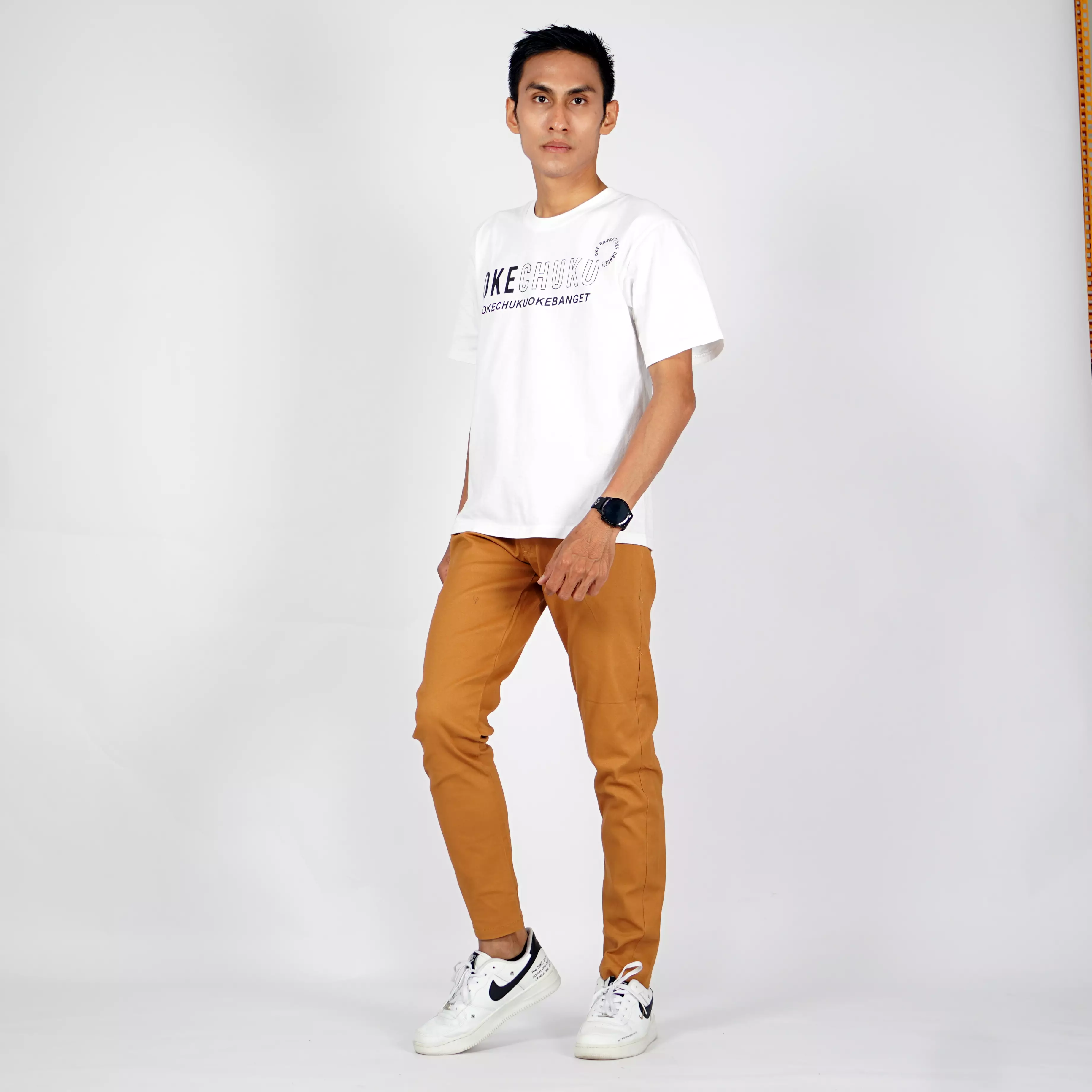  Jay Celana Chino Slimti Pria Celana Panjang Pria - MUSTARD