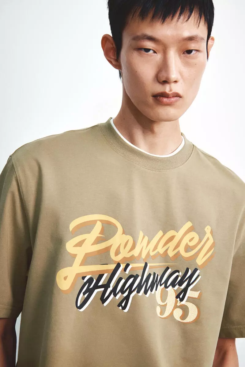 Printed cotton T-shirt