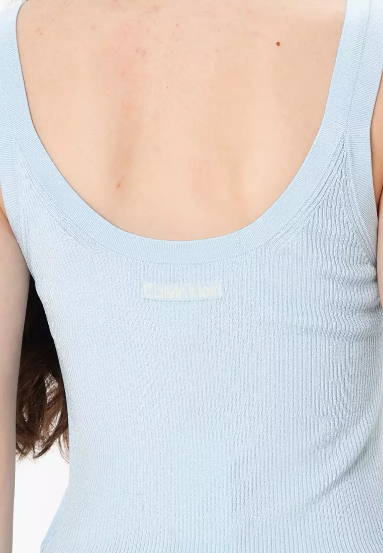 Viscose Rib Tank Top - Calvin Klein Jeans