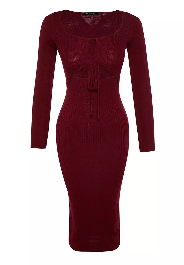 Buy Trendyol Cut Out Knit Midi Dress 2024 Online Zalora Singapore 