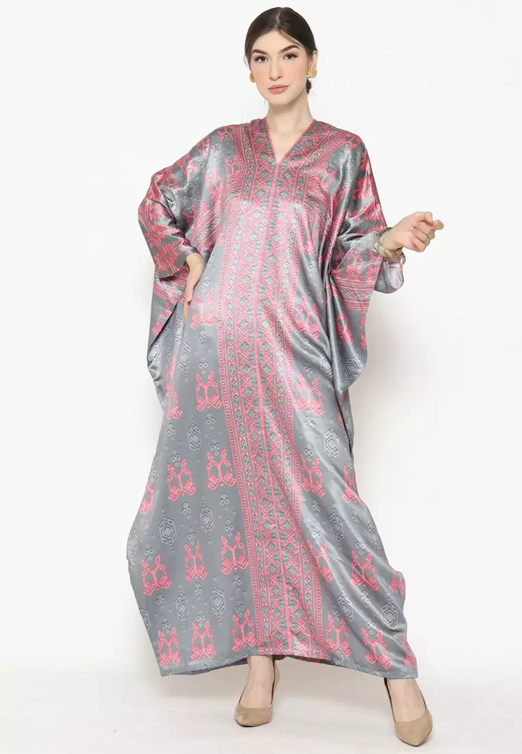 Kanzi Exclusive Long Sleeve Songket Kaftan