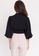 Hook Clothing black Balloon Sleeve Crop Button Blouse 7AF5FAA4236CCBGS_6