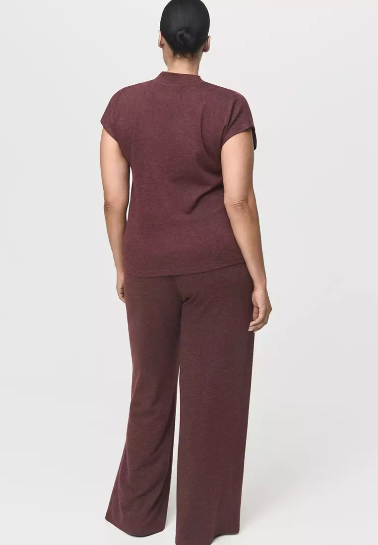 Knitted Trousers With Elastic Waistband