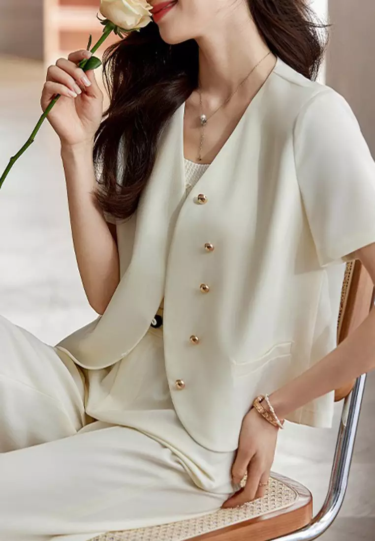 Comfortable Short Sleeve Suit Jacket YGH-EG1303