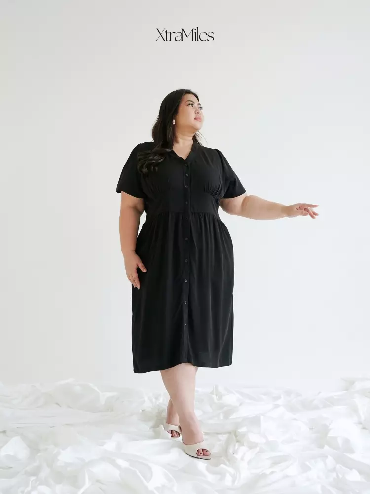 xtramiles Ladies dress calathea dress black