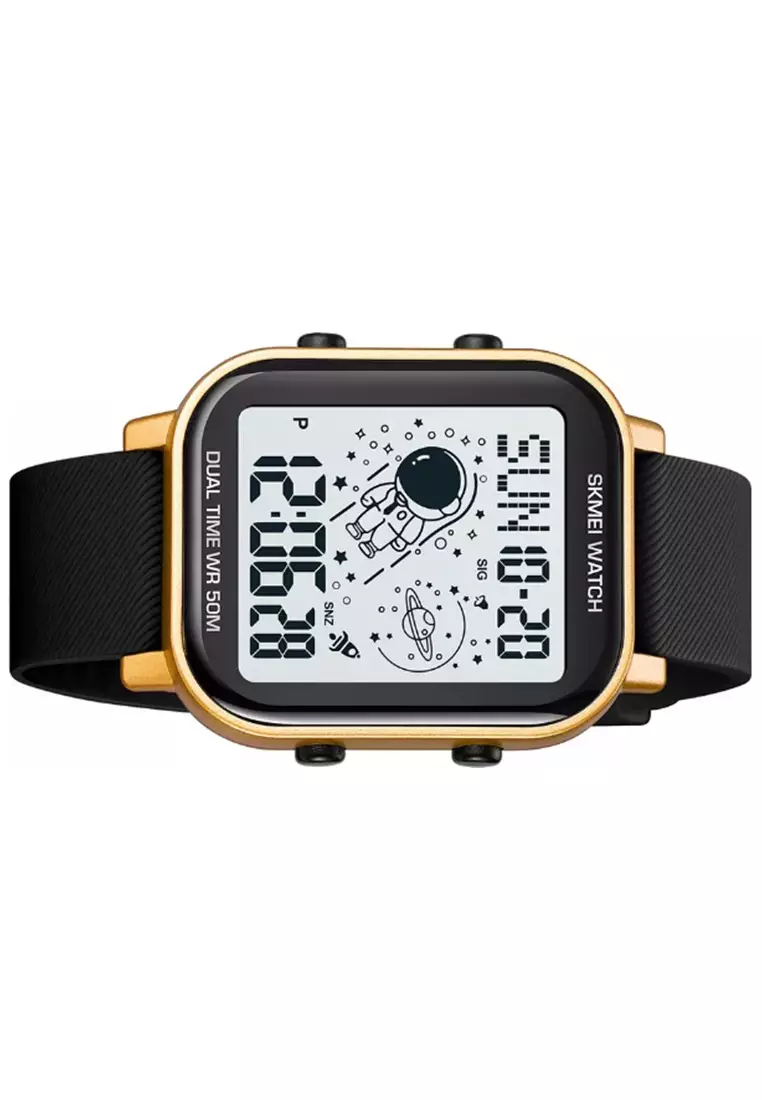 Jam Tangan Digital Pria Waterproof Many Function Strap Tali Material PU Silicone GN97 ORIGINAL
