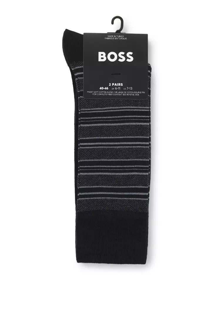 Jual BOSS Stripe Pique Crew Socks 2 Pack - BOSS Mainline Original 2026 ...