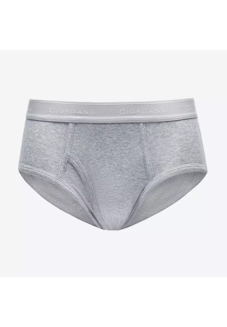 Men's Cotton Plain Classic Briefs (6-Pieces) 01176114