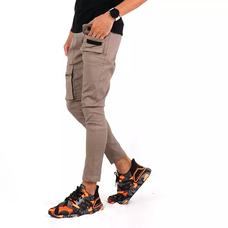 OKECHUKU Jose Celana Chino Pria Celana Panjang Pria Skinny Cargo Pria