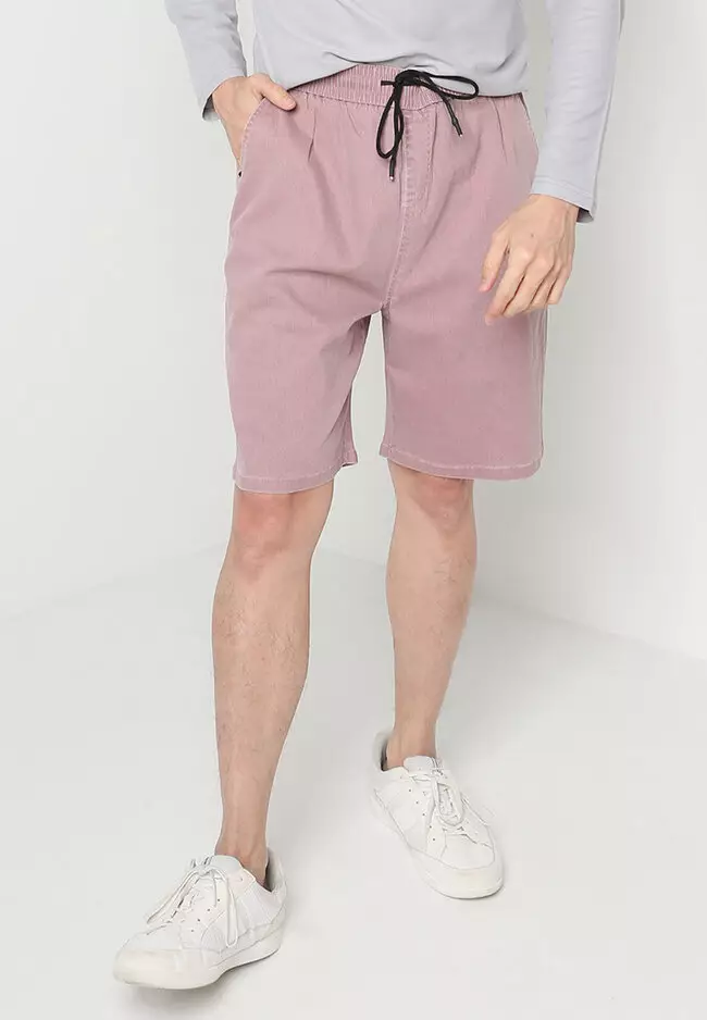 drawstring shorts denim