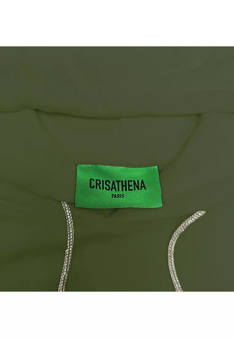 Crisathena Croissant Hoodie in Olive