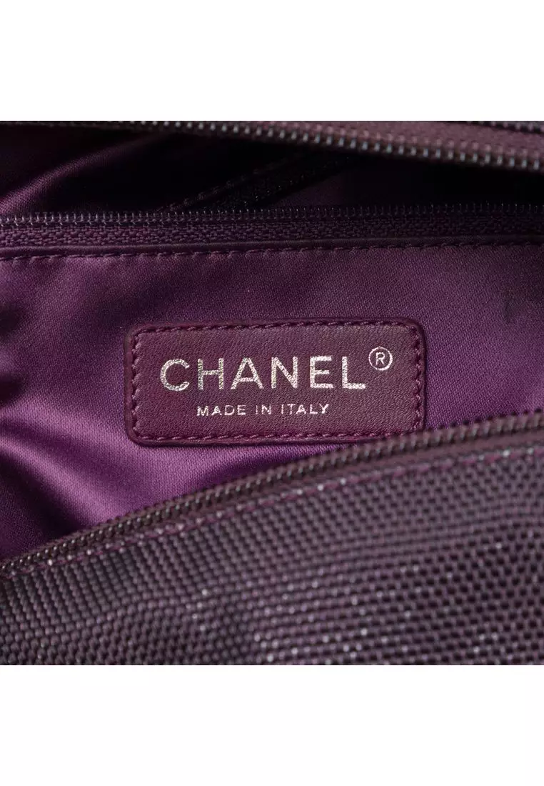 Pre-Loved Chanel Large Quilted Canvas Paris Biarritz Tote