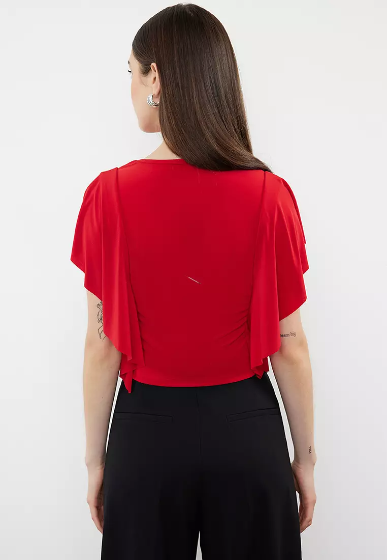 Flutter Sleeves Blouse