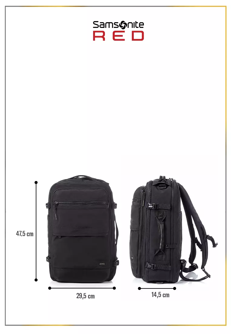 Samsonite Red Label Marston 2 3Ways Backpack - Black