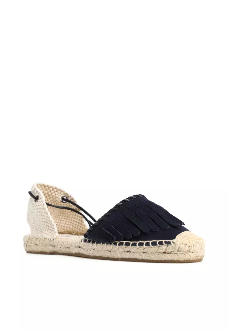 Lace Up Tassel Cow Suede Sandals HB007