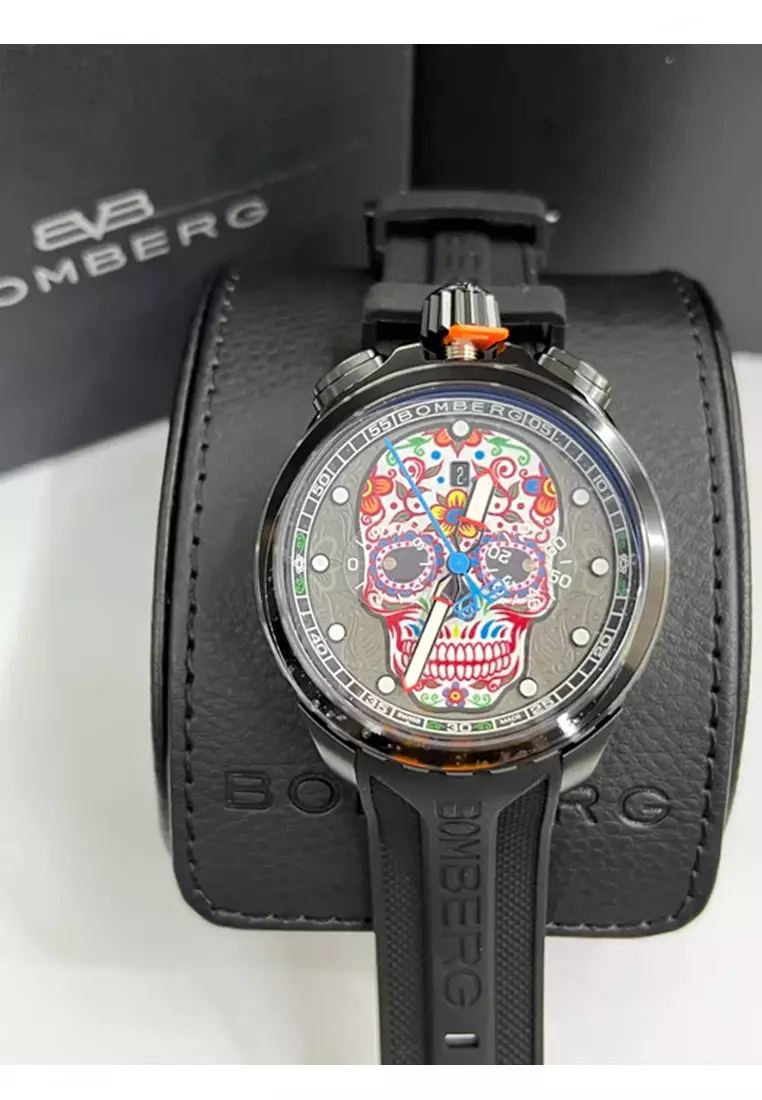 BOLT-68 SUGAR SKULL QUARTZ 45mm MEN WATCH (BS45CHPBA.060-2.11)