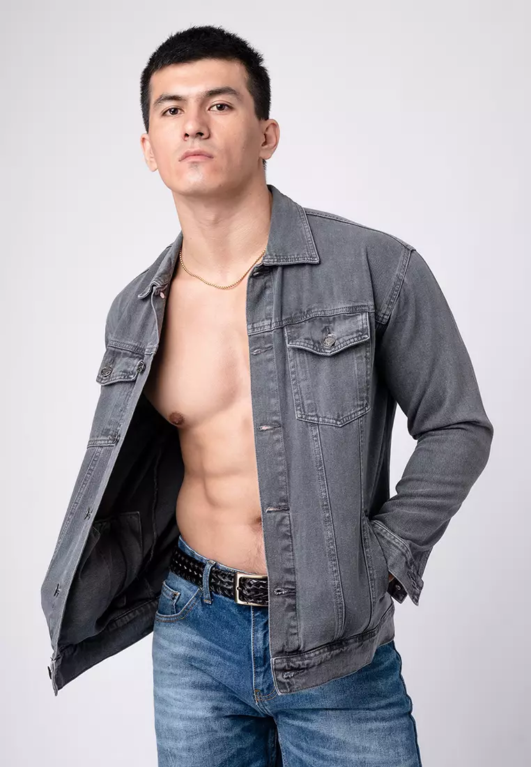 Jacket Jeans Dark Grey Premium