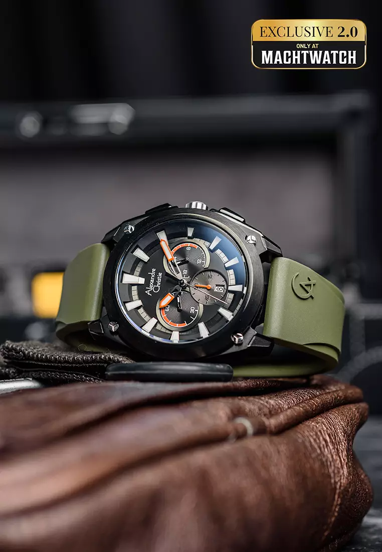 Jual Alexandre Christie Jam Tangan Pria Alexandre Christie Chronograph AC 6612 MC RTBBAGN Men