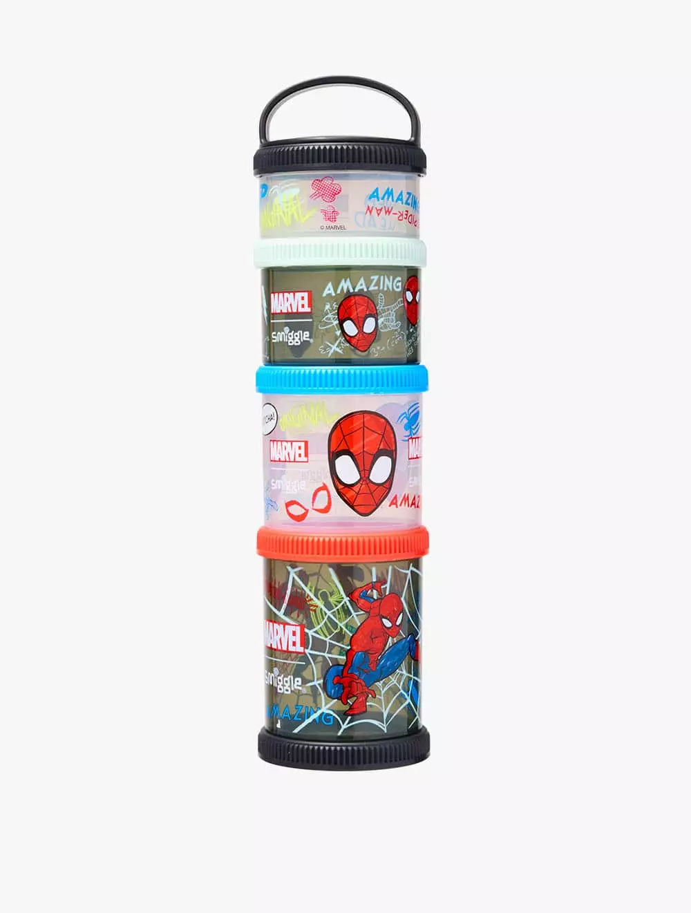 Jual Smiggle Smiggle SpiderMan Snack & Stack Containers IGL445081BLK