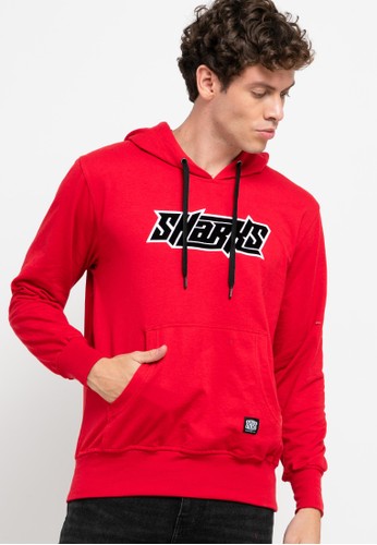 SHARKS red Typo Series Sweater C1385AAA660F0BGS_1