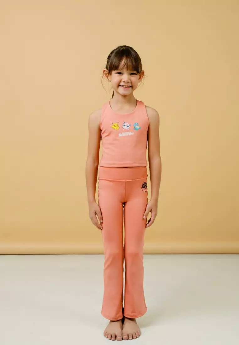 Pokémon Highwaist Flare Pants - Coral