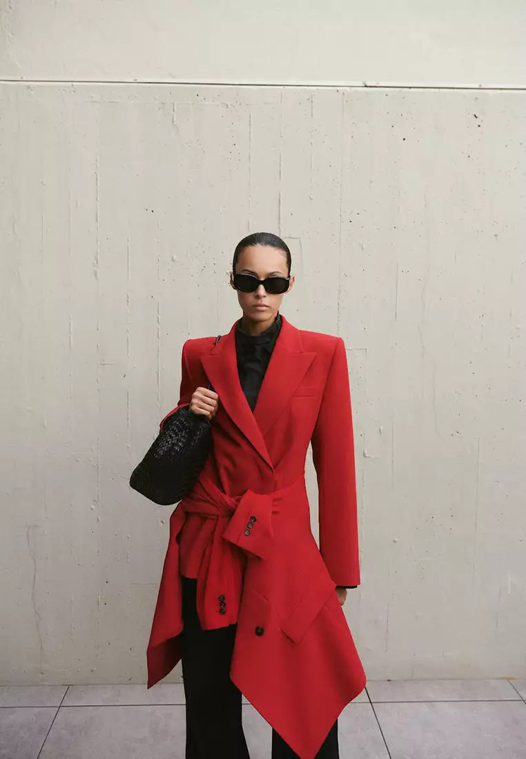 Fitted Double-Breasted Blazer