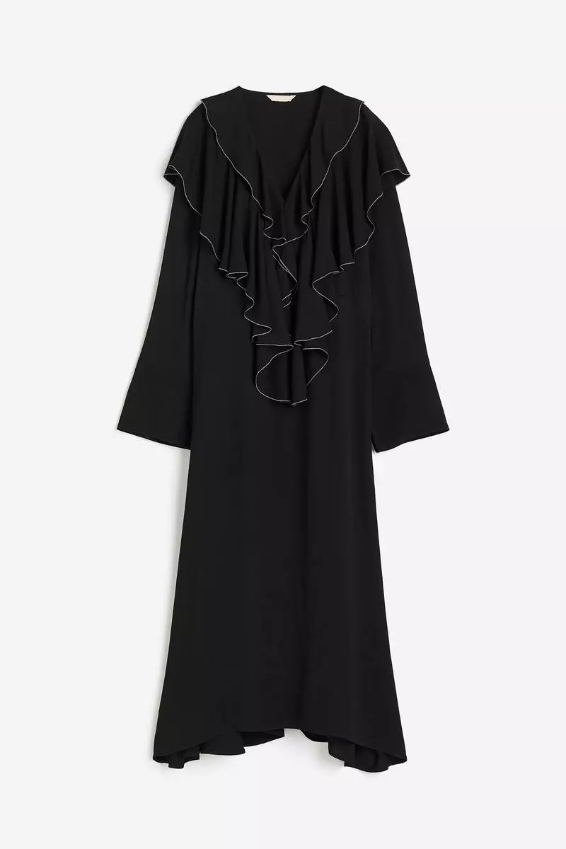 ginger convertible maxi dress Ginger Dress in Noir Silk and Hemp