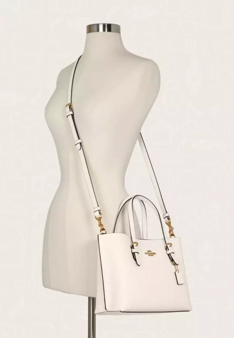 Coach Mollie Tote 25 Chalk Light Saddle