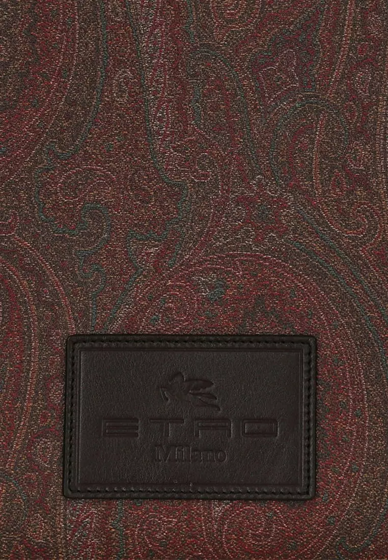 EtMEDIUM CROWN ME PAISLEY Tote Bag in Red