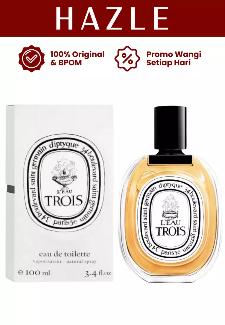 Jual Diptyque L'Eau Trois Unisex EDT 100 ml Original 2025