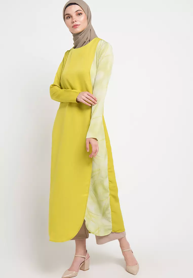 Andina Maxi Dress In Green  Print