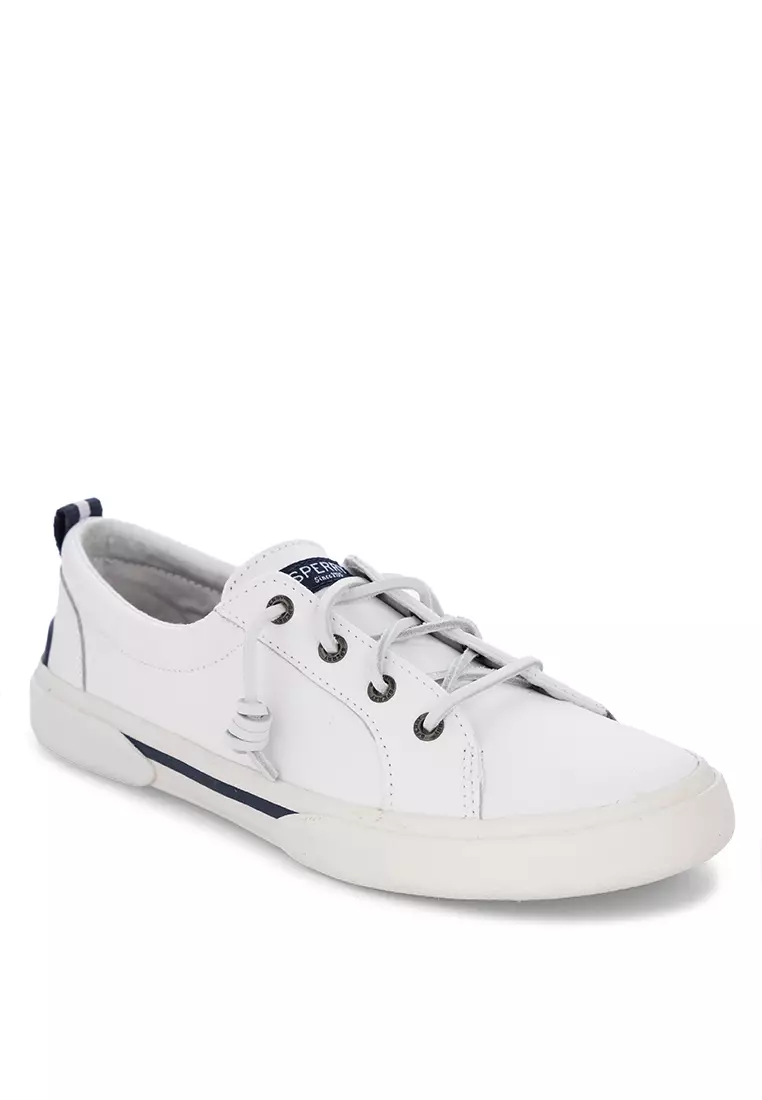 Women s Pier Wave Leather Sneaker White