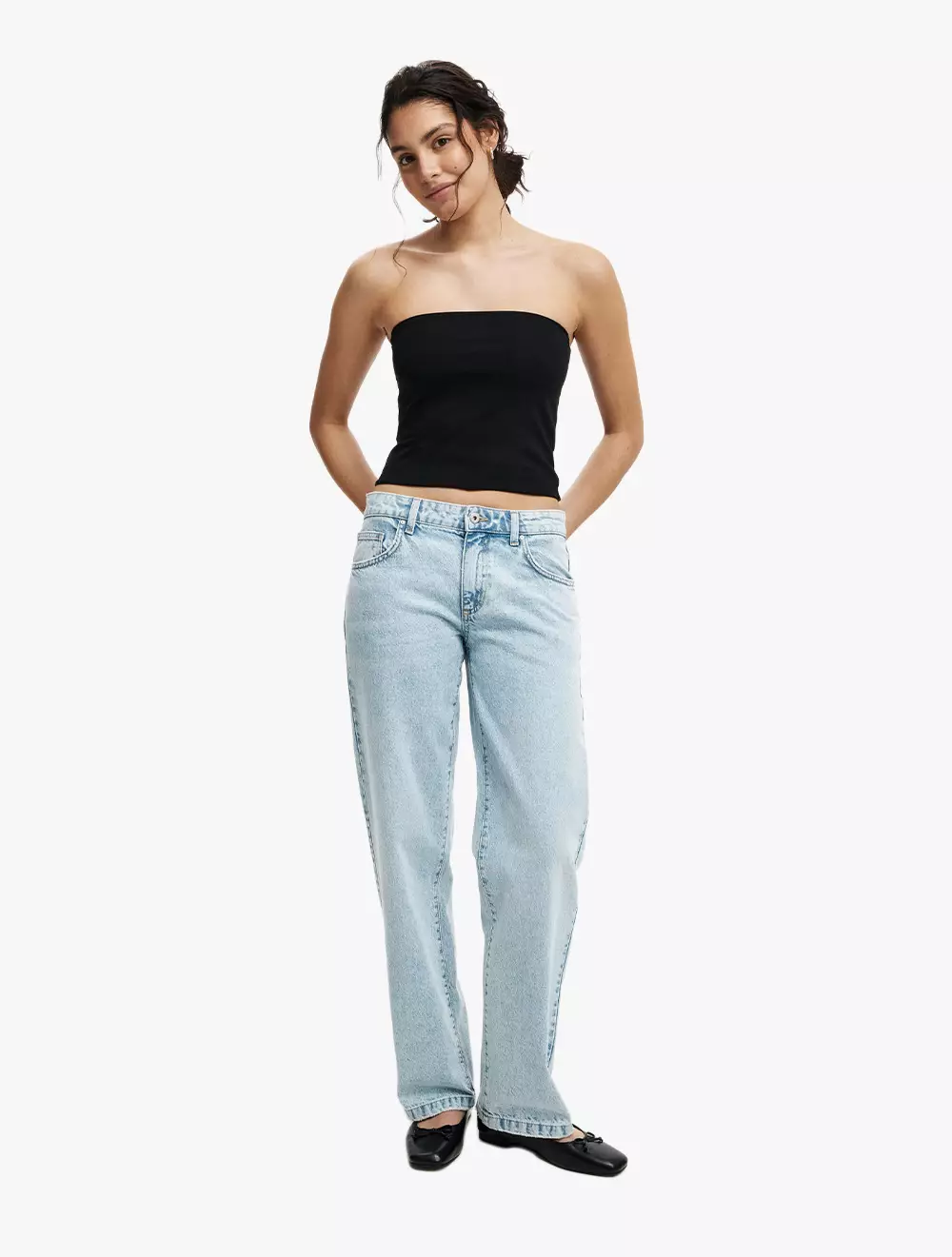 Cotton On -  Pakaian Luxury  - All Day Tube Top - Black