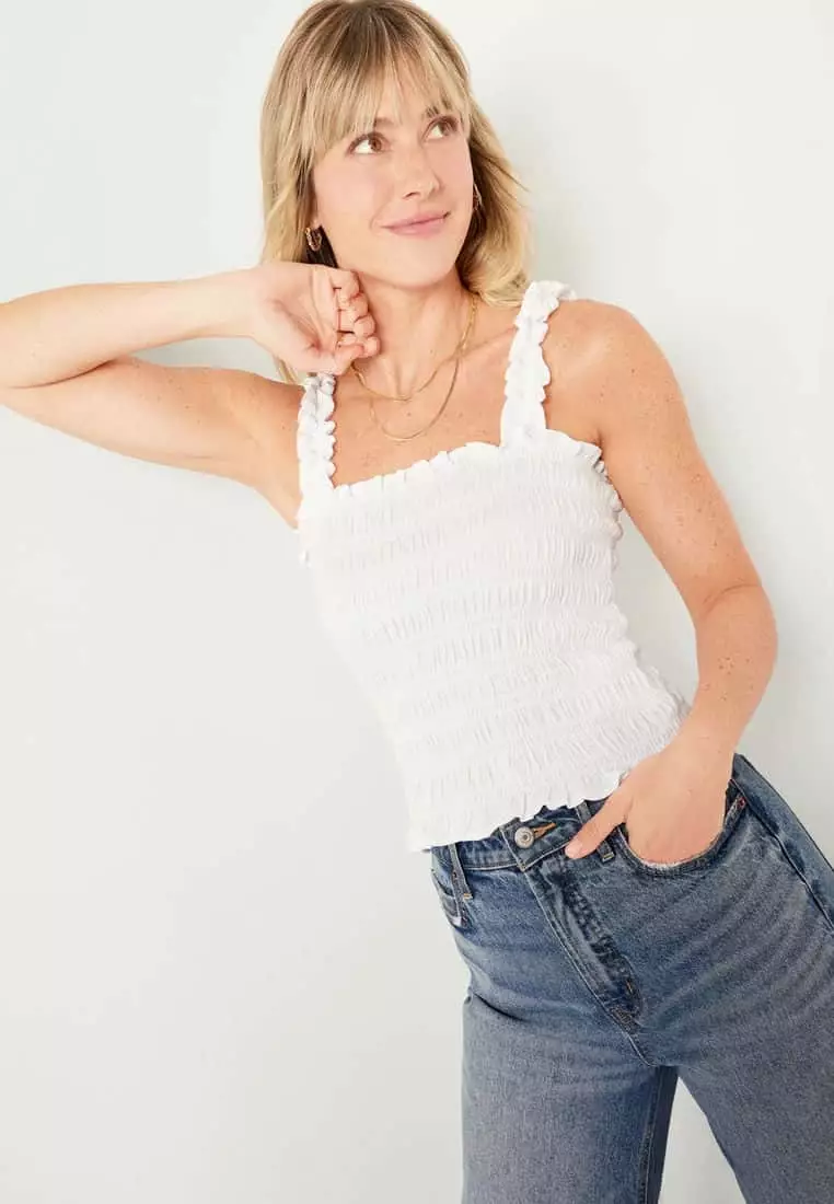 Fitted Smocked Top For Women