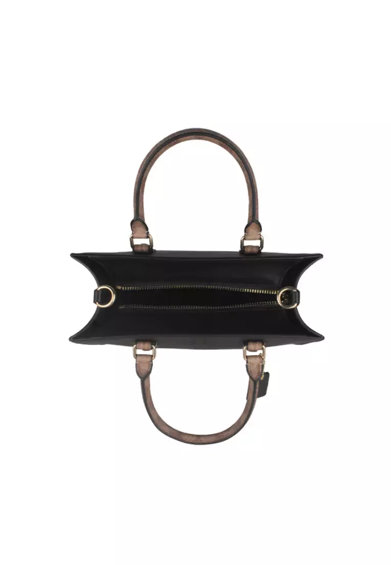 Maggie Small Tote Bag In Blocked Signature Canvas CY676