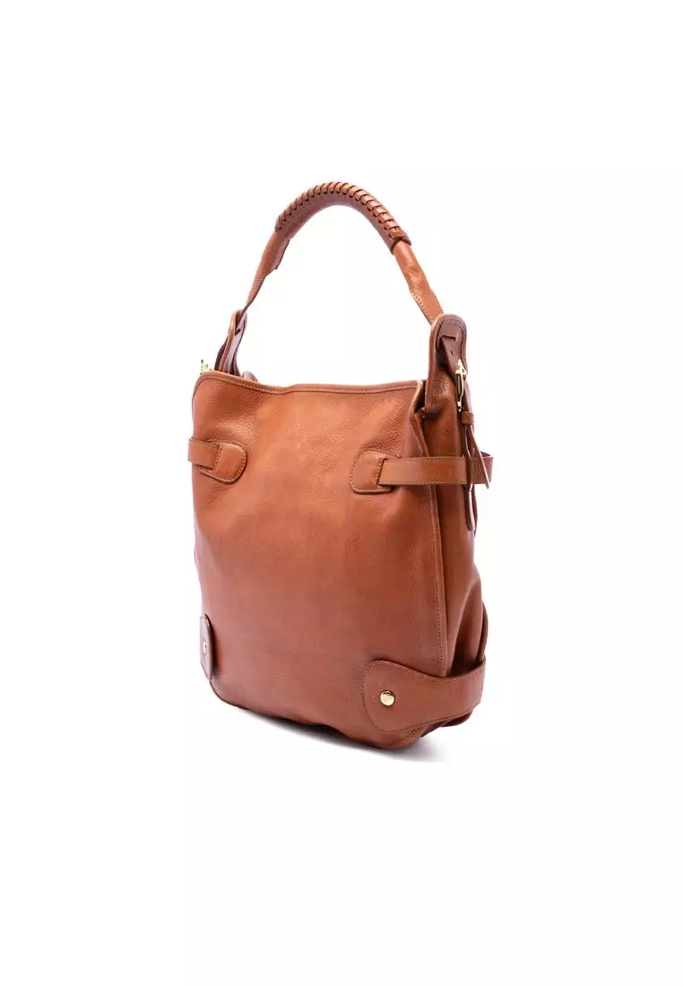 Pre-Loved Burberry Pebbled Leather Turn Lock Tote
