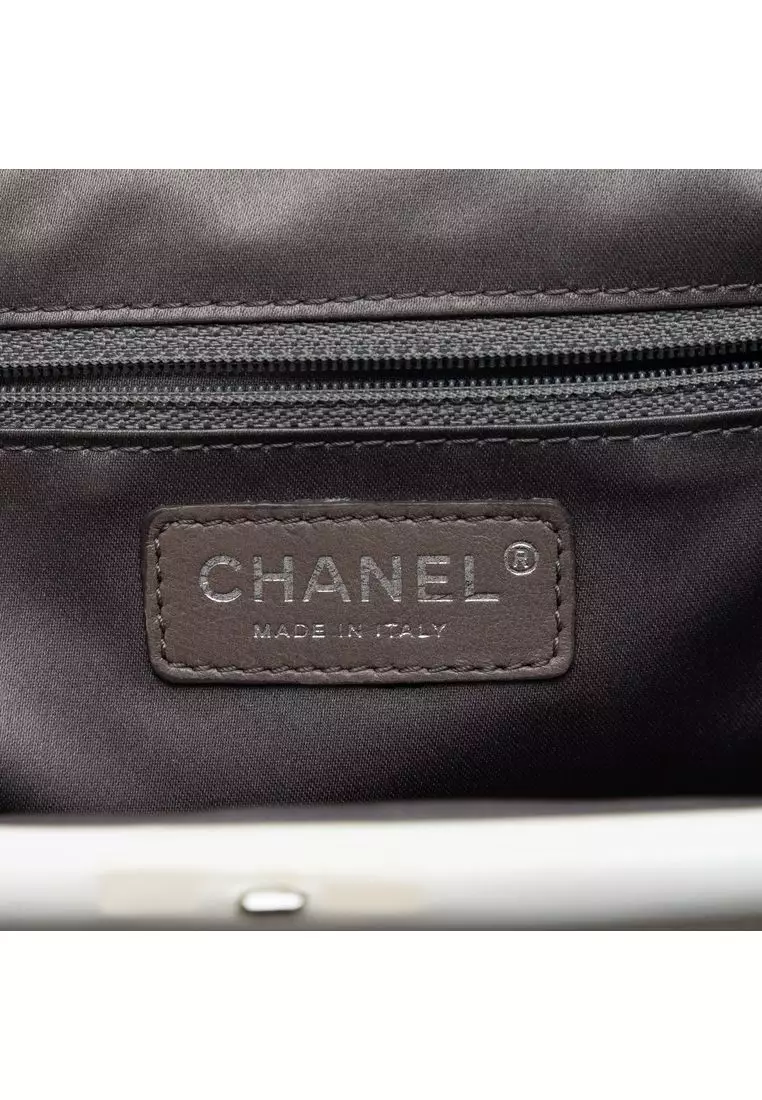 Pre-Loved Chanel Cc Lambskin Rock And Chain Hobo Bag