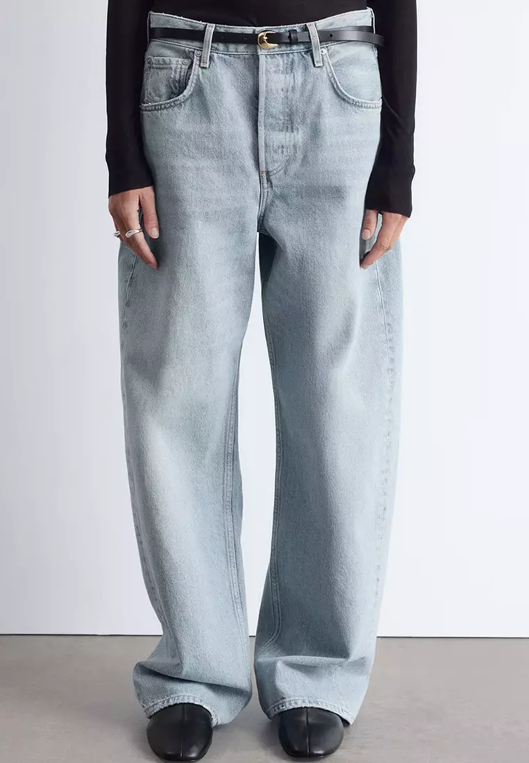 桶形褲腳牛仔褲