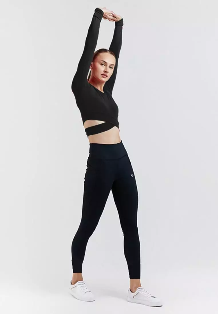 Fitwear - Legging Olahraga Wanita LAYCA 2POCKET PJ - BLACK