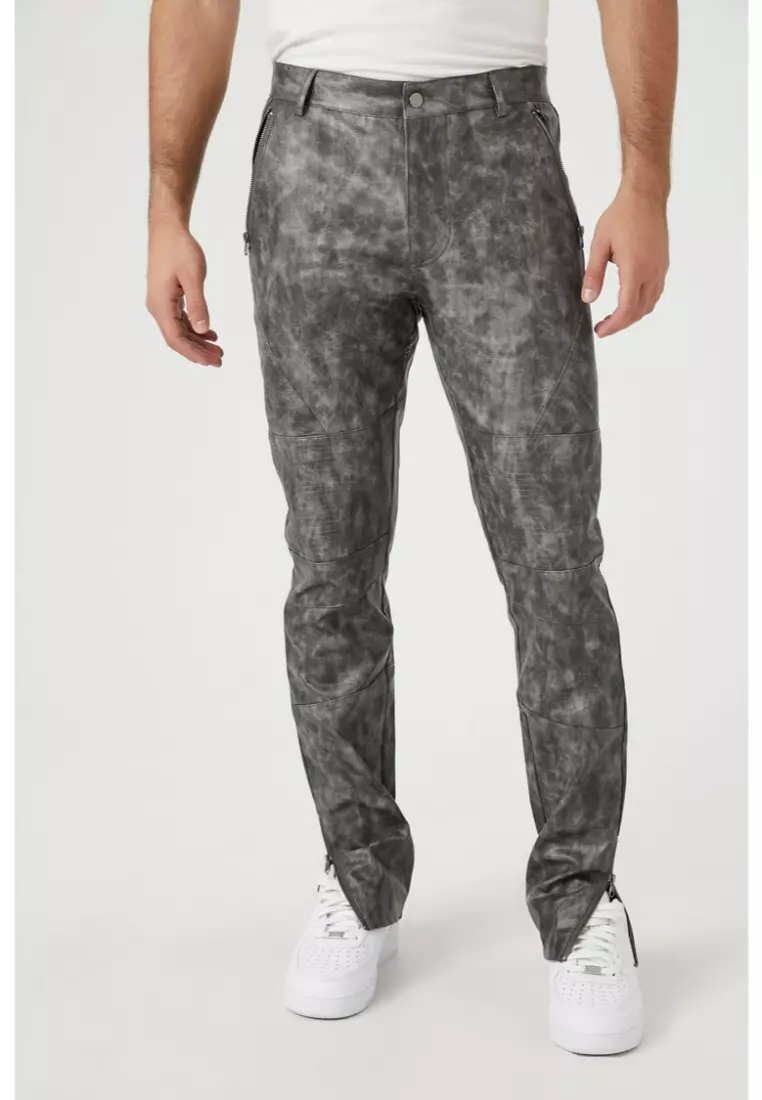 Faux leather sale pants forever 21