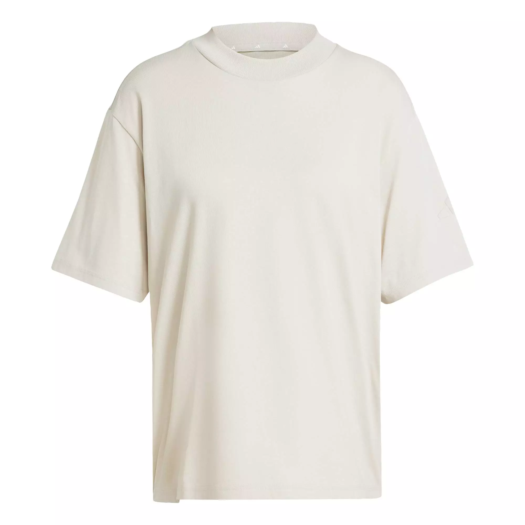 Lifestyle & Tennis & Padel Tennis Essentials Contemporary Logo Boyfriend Tee Women Beige JE0001