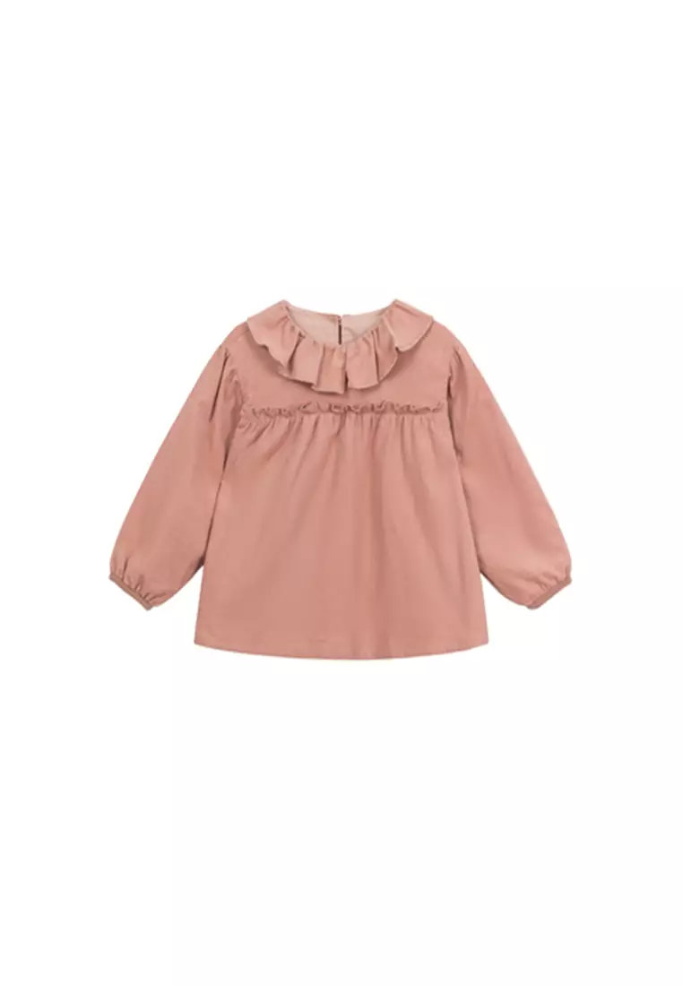 Pleated Retro Corduroy Shirt