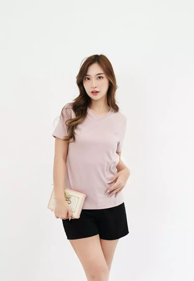 Kale Alice Soft Pink / Kaos Lengan Pendek Wanita Premium