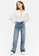 Monki white Seersucker Shirt Blouse 733A0AAC38E804GS_3