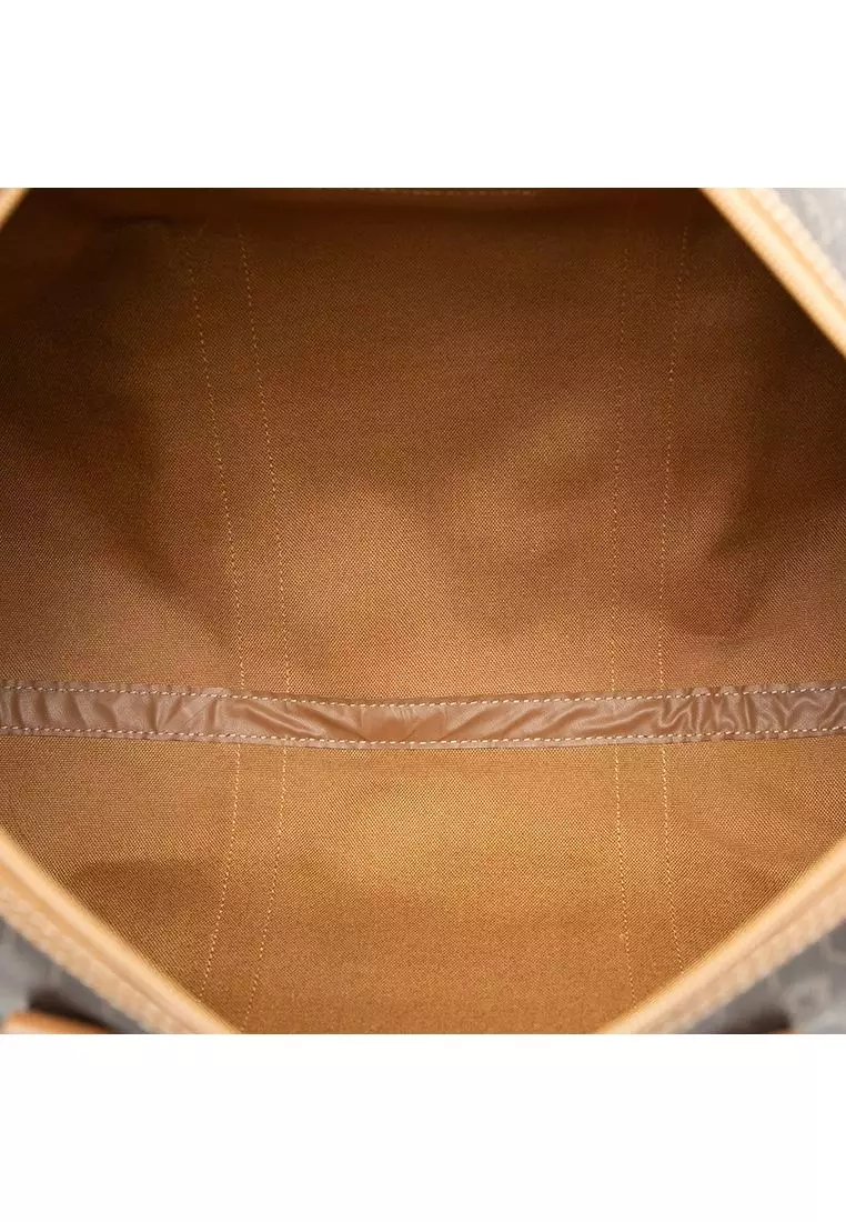 Pre-Loved Dior Honeycomb Coated Canvas Travel Bag