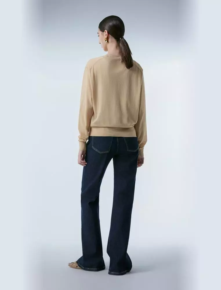   Long Sleeve Pullover Knit Sweater