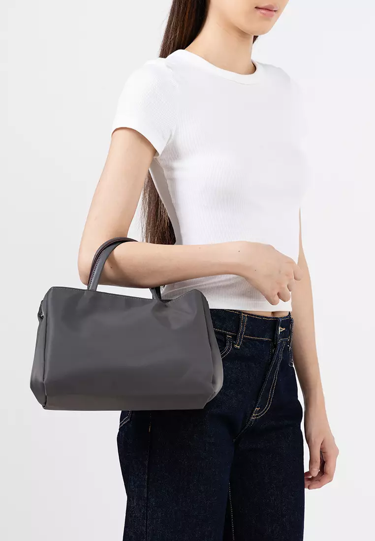 Premium Oxford Nylon Convertible Top Handle Bag With Pouch