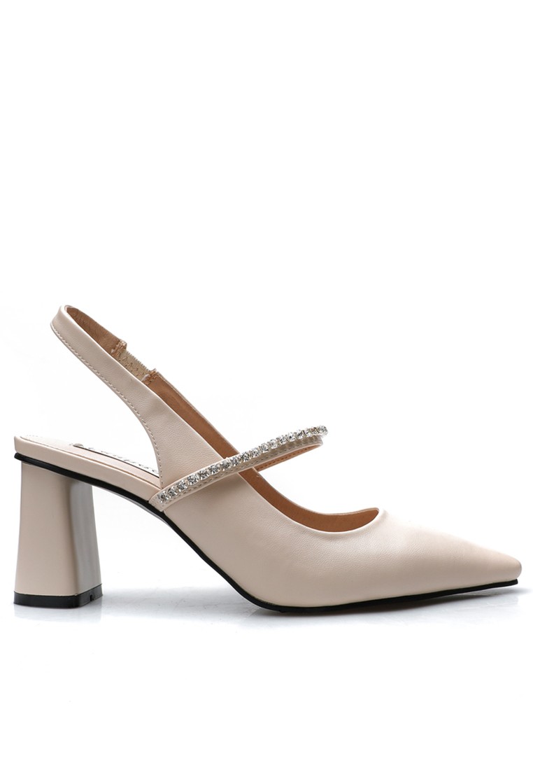 7.5CM Rhinestone Strap Slingback High Heel TE6347-8