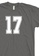 MRL Prints grey Number Shirt 17 T-Shirt Customized Jersey 9FD38AA550B783GS_2